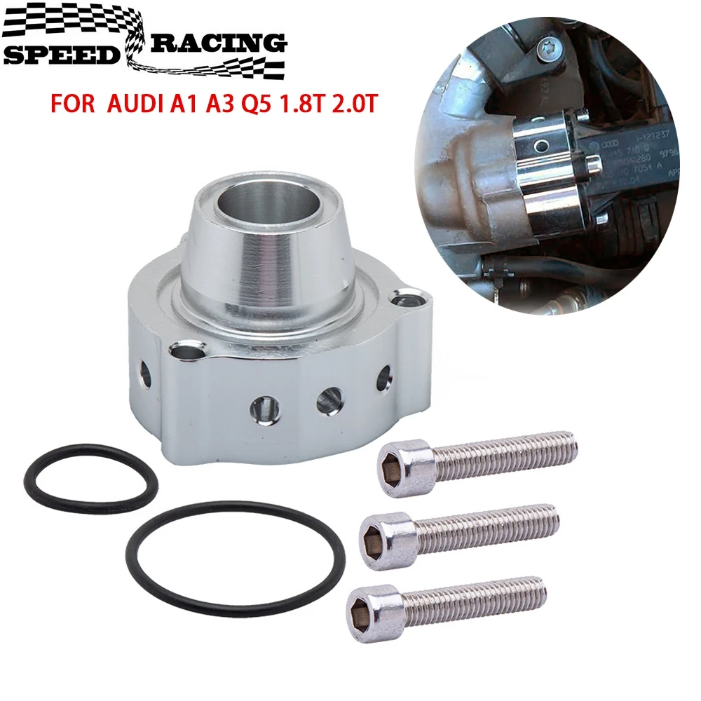 Adapter Spacer Auto turbo Mount Blow Off Dump Valve Kit For Audi A1 A3 Q5 1.8T 2.0T Turbo Engines