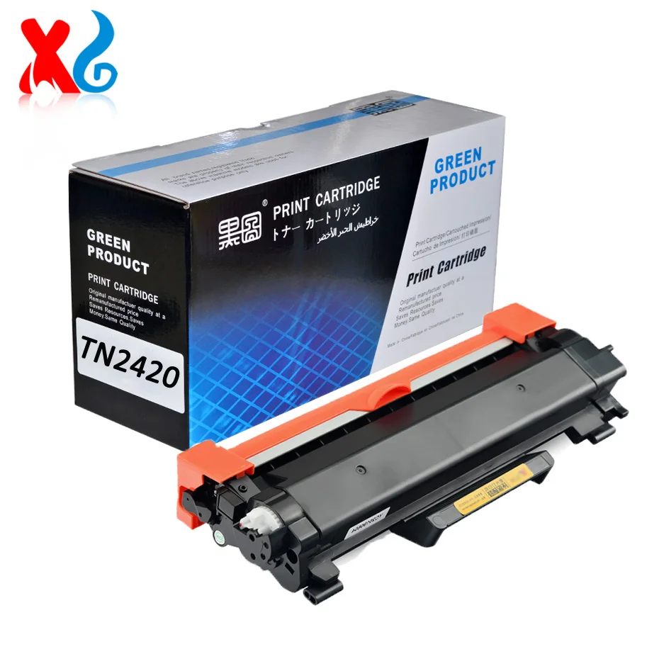 Compatible TN2420 TN-2420 2410 Toner Cartridge For Brother TN2420  HL-L2350DW 2370DWXL 2390DW 2395DW MFC-L2710DW  With Chip