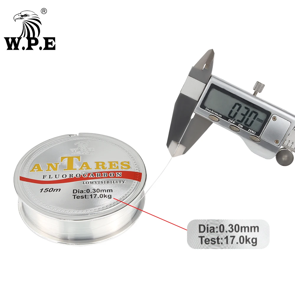 W.P.E  ANTEROS 150m Fluorocarbon Coating Fishing Line 0.20mm-0.60mm 10kg-41kg Fishing Line Carbon Fiber for Carp Fishing
