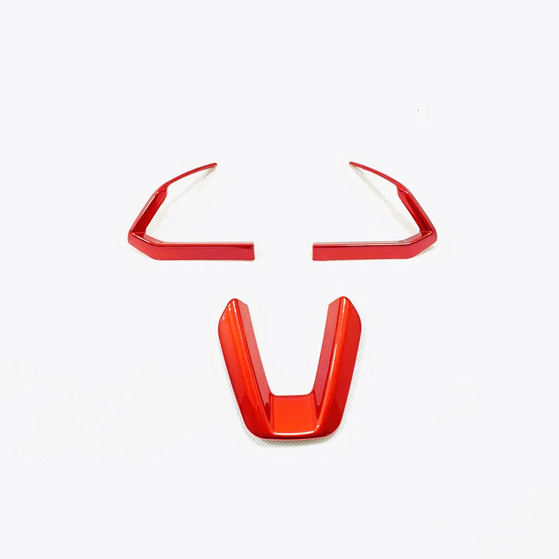 

For Mazda 6 Atenza / Mazda CX8 CX-8 2017 2018 Car Steering wheel Button frame Cover Trim Car styling ABS Plastic Red Accessories