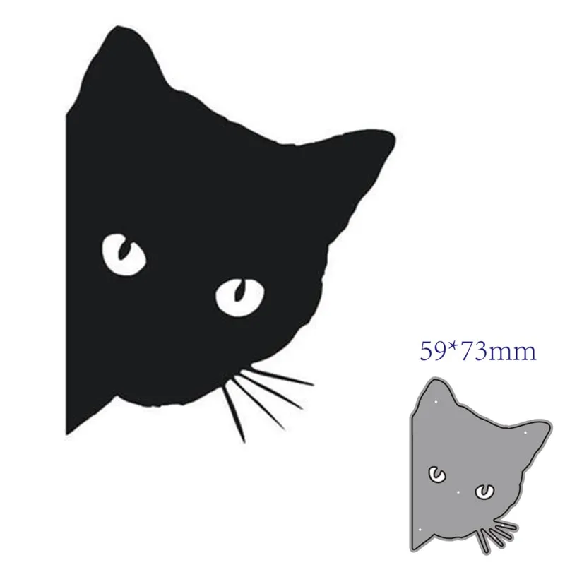 metal cutting dies cut die mold Animal cat decoration Scrapbook paper craft knife mould blade punch stencils