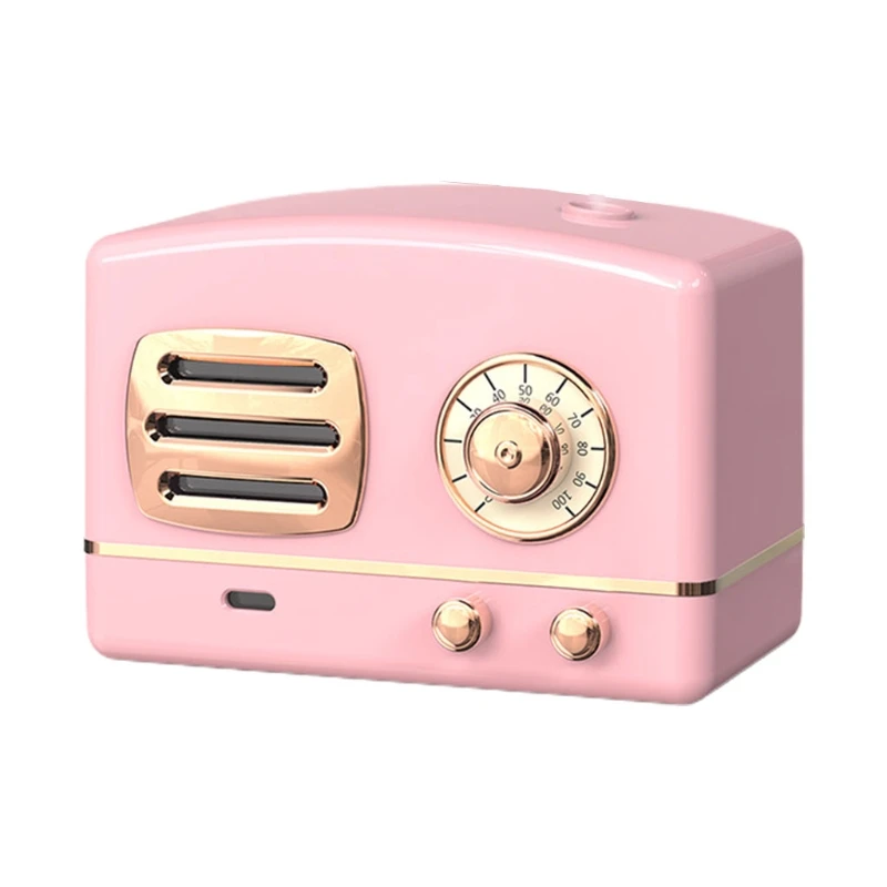 جديد ريترو راديو شكل سعة كبيرة المحمولة سطح المكتب الهواء المرطب USB ضباب صانع زيت عطري الناشر للمنزل سيارة