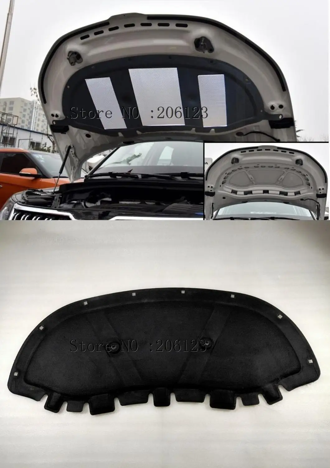 thermal insulation cotton sound insulation cotton heat insulation pad modified 2016-2022 for Skoda Kodiaq Kodiaq GT