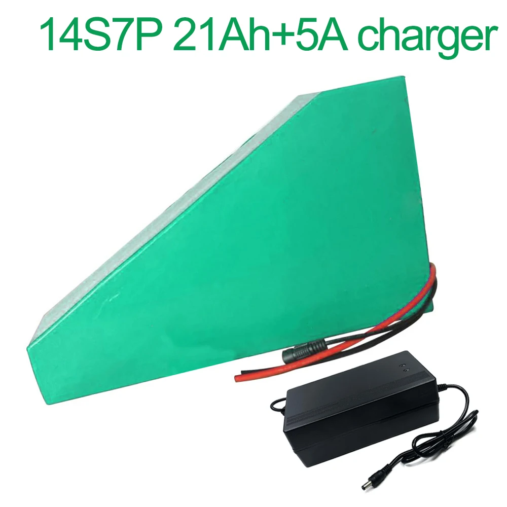 

With 5A charger 52V 21Ah 14S7P 18650 Li-ion Battery Pack E-Bike Ebike electric bicycle 265*250*180*70*70*45mm