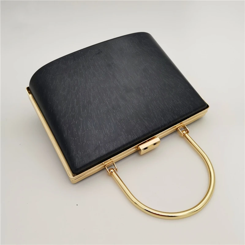 One Piece Box Frame Craft Accessories Boston Bag Material Bag DIY Bag Parts Metal Box Case Vintage Women Clutch Accessories