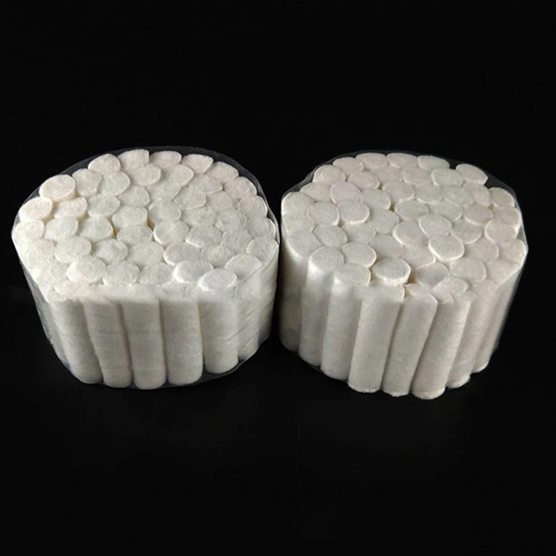 50Pcs/set White Disposable Dental Cotton Rolls for Dentists Nose Plugs Nosebleed Kit