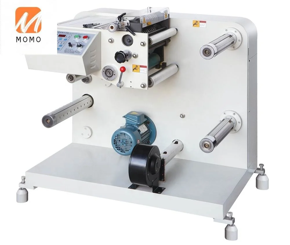 Label rewinding counting machine with meter counting funtion