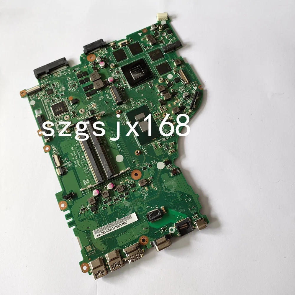 Untuk ACER Aspire E5-575G E5-575 Motherboard Laptop F5-573 Mainboard REV: test 100% tes OK dengan i5-6200 CPU GT940MX-2GB GP