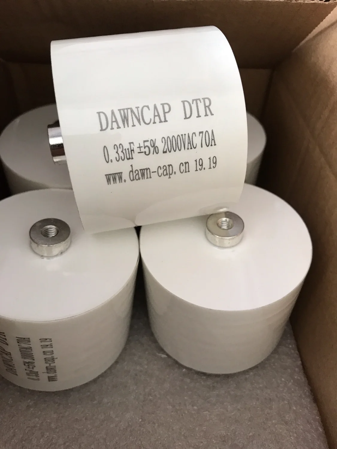 High frequency resonant capacitor 1200VAC 4000VDC 0.33UF 60A