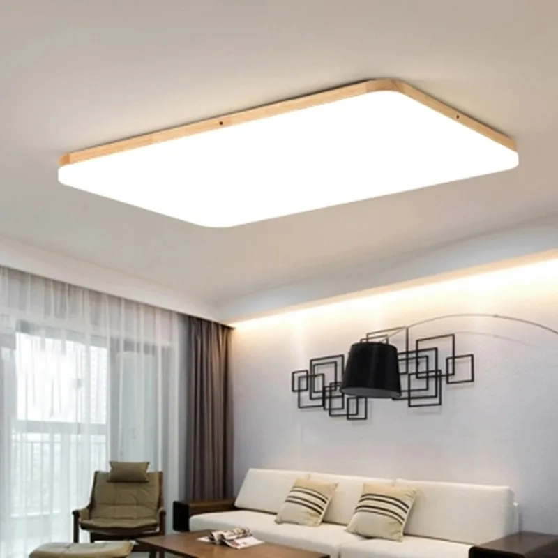 

ceiling light LED nordic bedroom lamp simple modern wood solid wood style living room restaurant