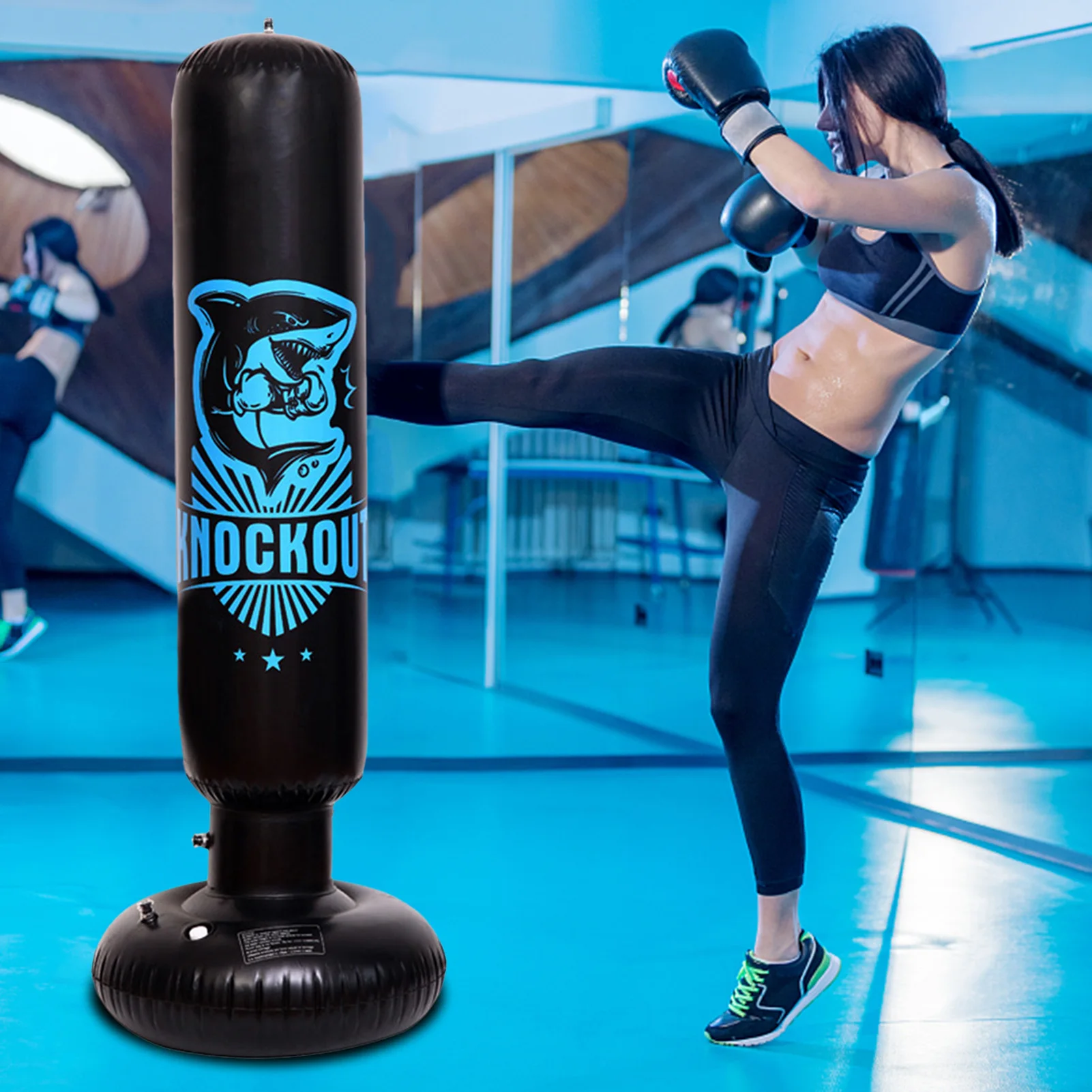 Iatable Punching Bag Fitness Weight Training Boxing Sandbag Free Standing Boxing Toy Fight Training Bag For Kids Adults