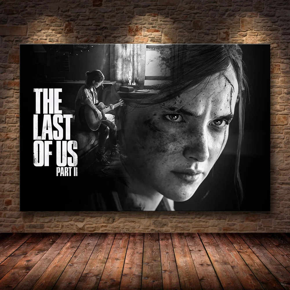 The Last of Us Game Poster Painting On The Wall for Home Decor Joel Allie Wall Art Pictures for Living Room Design