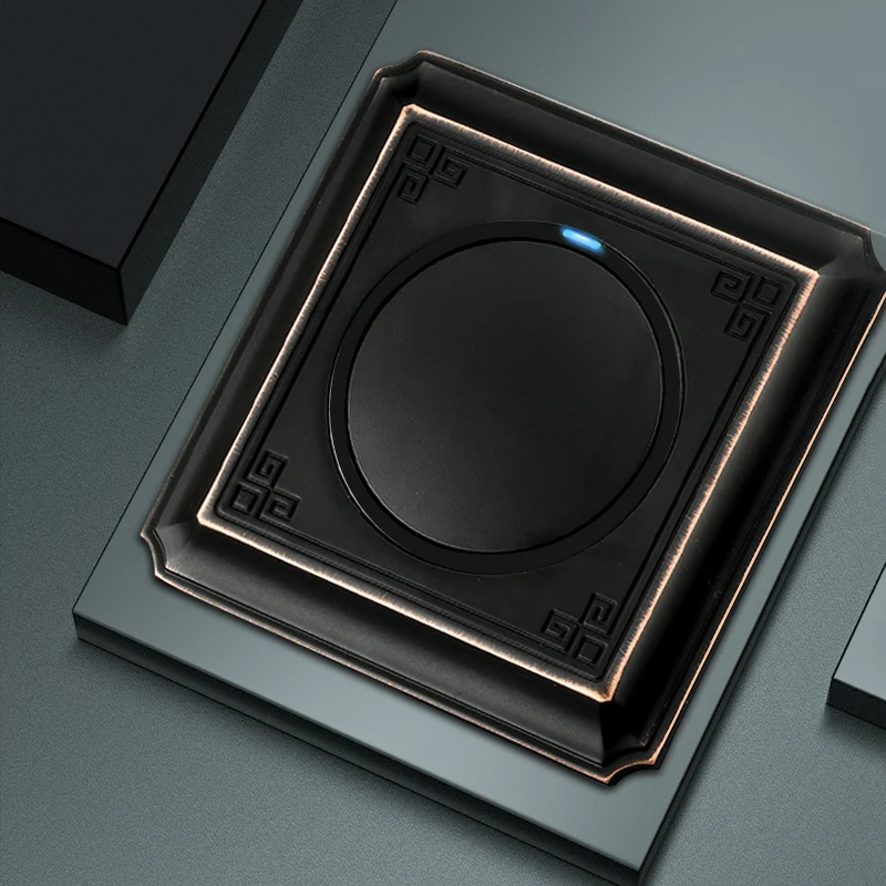 KAMANNI Light LED 1 2 Way Wall Dimmer Switch USB Retro Push Button Switch EU Socket German Socket French Socket Control Lighting