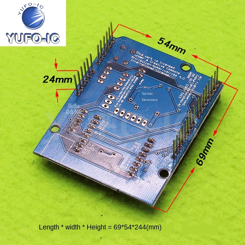 Free Ship 3pcs ESP8266 Serial WiFi Extender Shiled ESP-12E Boards-Compatible Edition