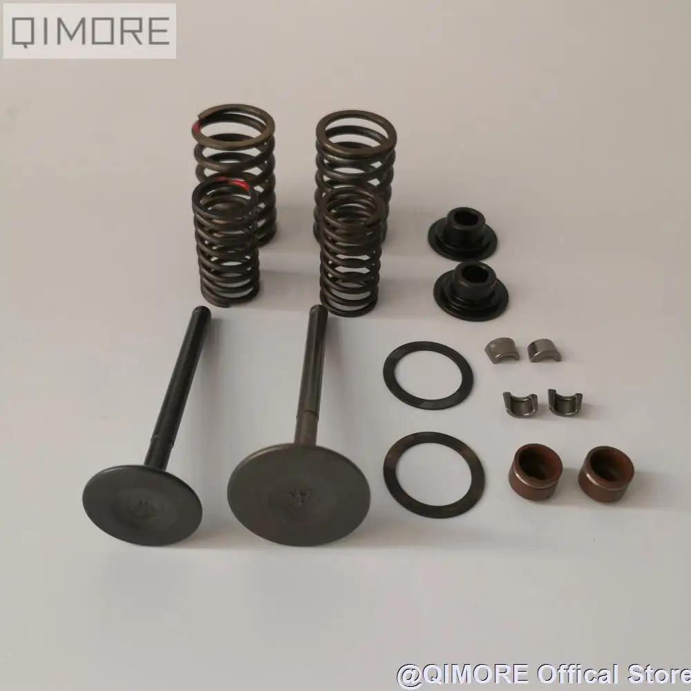 Intake Valve Exhaust Valve & Valve Springs & Seals Set for 4 stroke air-cooling Scooter Moped ATV QUAD GY6-150 157QMJ 1P57QMJ