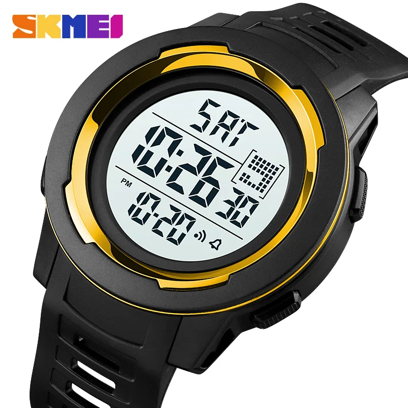 Skmei Watch Men Sports studenti delle scuole superiori multifunzionale Anti-caduta Timing Date Fashion orologio elettronico impermeabile Boy1731