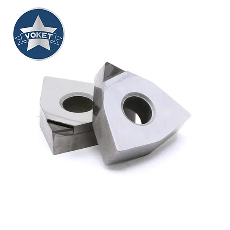 VOKET Lưỡi Kim Cương WBGT WNMG 060102 060104 080408 080404 PCD Hợp Kim Nhôm Xử Lý Lưỡi Dao Phủ CBN Dập Tắt Chất Liệu Chế Biến
