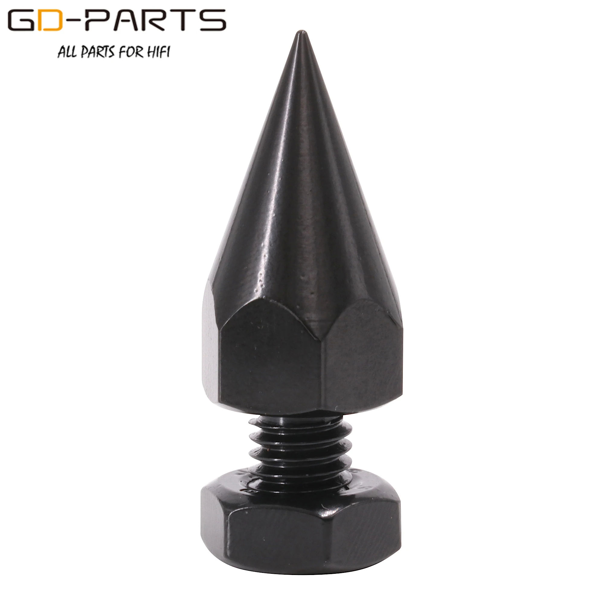 M6 M8 Thread Iron Speaker Spike Cone Damper AMP Turntable Recorder Studio Monitor Isolation Stand Vibration Cone Foot Pad 40mm