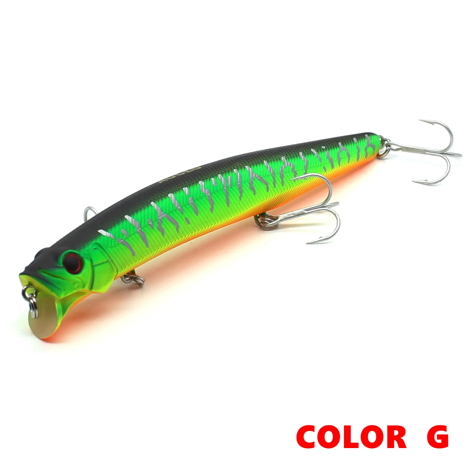 AOCLU Schwimm Wobbler 13cm 21g Harten Köder Minnow Angeln Locken Meer Bass Frische Hybird VMC Haken Magnet Gewicht transfer Flach Dive – Detail 10