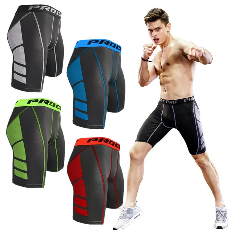 

Men Compression Tight Bottoming Shorts Base Layer Gym Cycling Fitness Jogger Running Workout Outdoor Boy Training Sports Pants