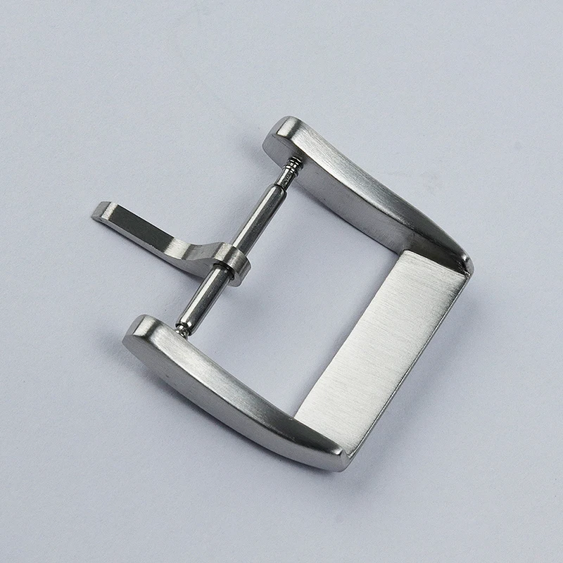 Cronos Stainless Steel Tongue Buckle for Straps Brushed 16 mm 1.5 with Spring Bars