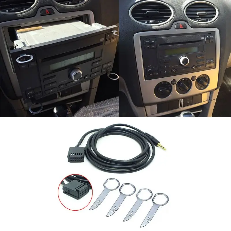 2025 New 6000CD AUX-IN Wire Adapter Car Stereo 6000-CD AUX CABLE For Ford Fiesta Focus 6000