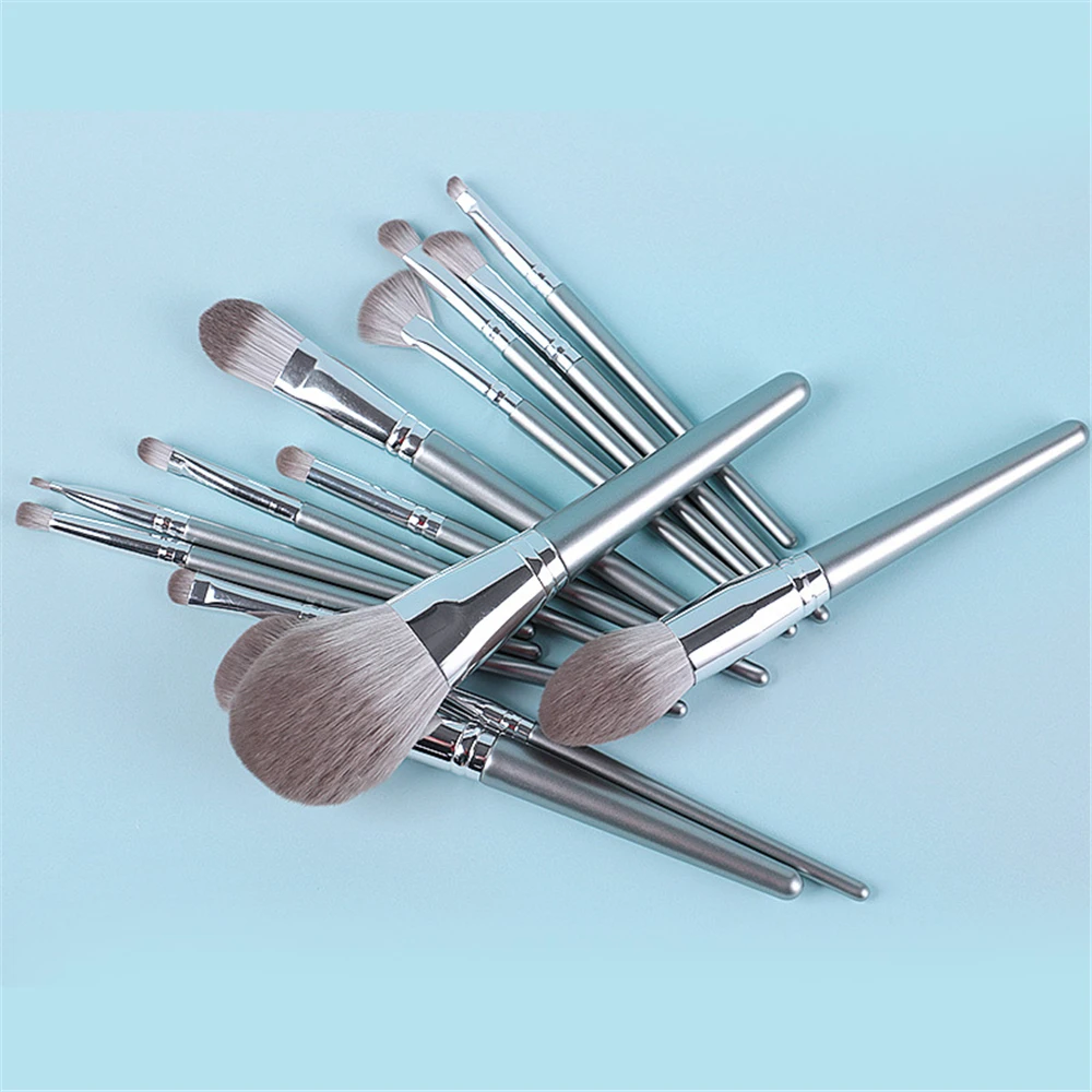 Kosmetyki  Natural Hair Makeup Brushes Set Bag Professional Powder Foundation Eyeshadow Eyebrow Blush Beauty Cosmetic Tools