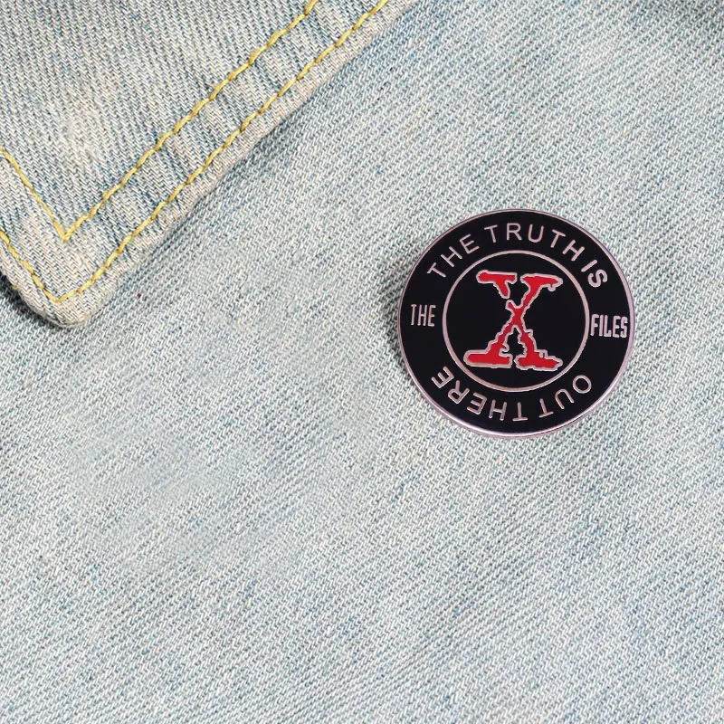 The Truth is Out There X files enamel pin badge