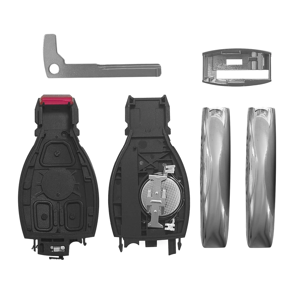 XNRKEY 2+1 Buttons Remote Smart Car Key for Mercedes Benz 2000+ Keyless Remote 433Mhz BGA Type Card