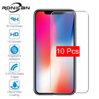 10Pcs for iPhone 13 12 11 Pro 12 mini X Xs Max XR Tempered Glass Screen Protector film for 6 6S 7 8 Plus 5 5S SE 2020 4s XR X XS