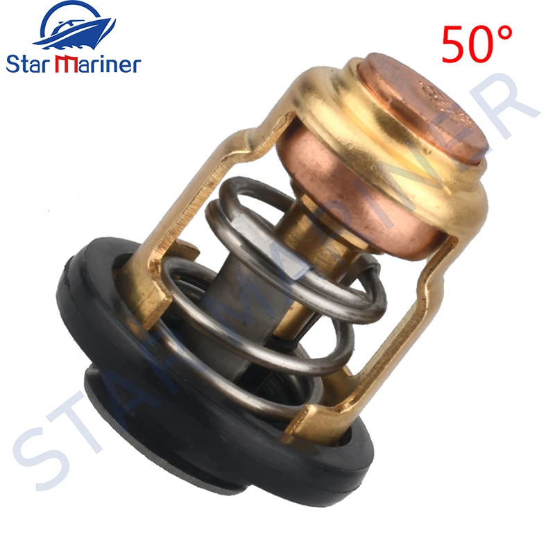 Thermostat 50 Degree 6E5-12411 688-12411 6H3-12411 6E5-12411-10 For Yamaha And SUZUKI Outboard Motor 15HP 25HP 30HP 40HP 220HP