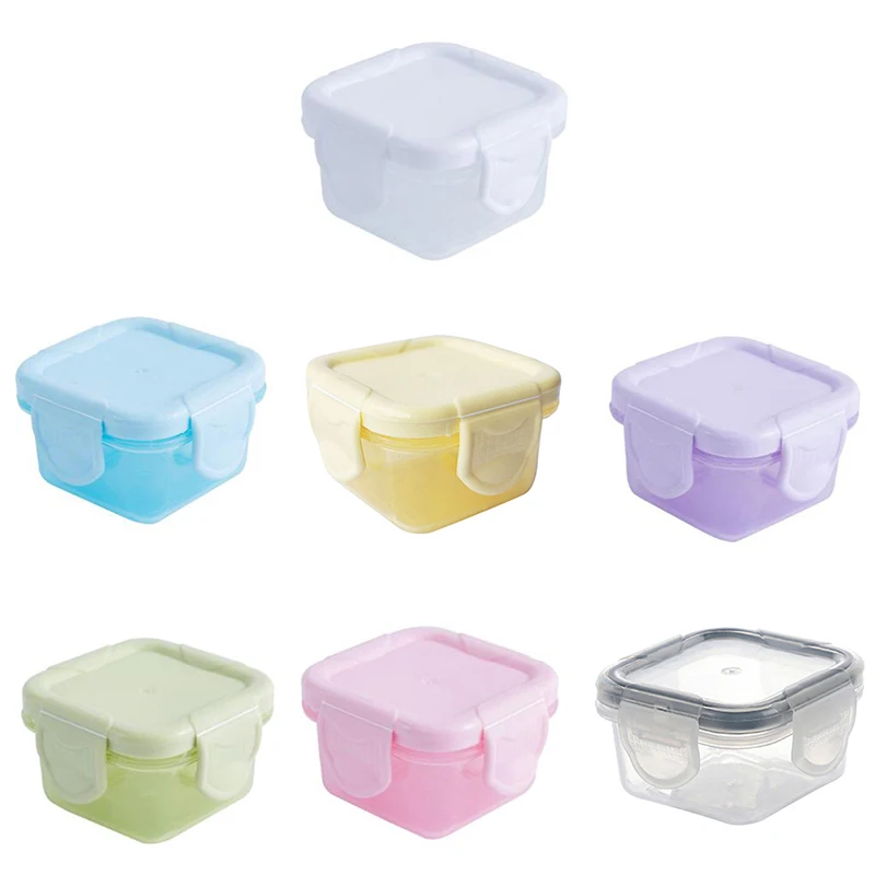 1PC Mini Thickened Sealed Fresh Box Portable Baby Food Storage Freezer Containers