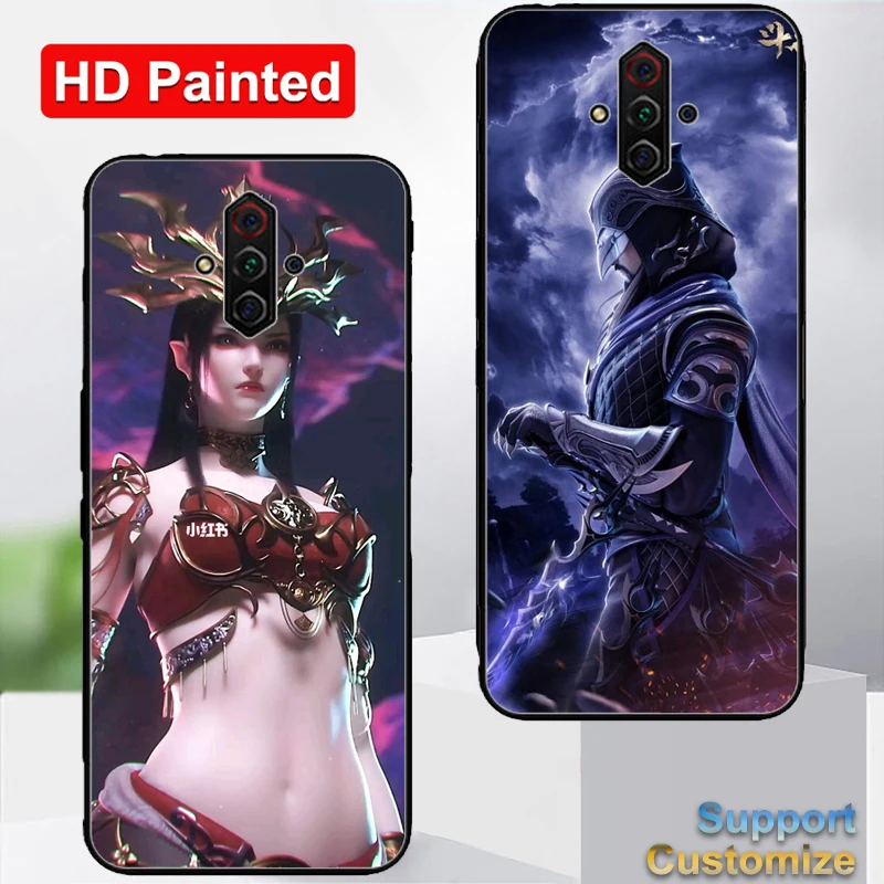 Douluo чехол с рисунком континента HD для Nubia Play 5G Slim Shell Dou po cang qiong задняя крышка для ZTE Nubia Play 5G NX651J Capas