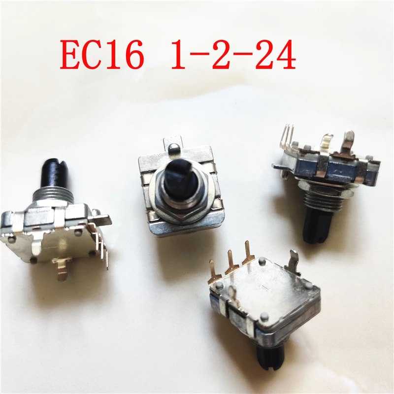 

10pcs EC16 encoder switch step 24 points handle length 15MM 20MM NOBLE 1-2-24 switch NOBLE 1-2-24