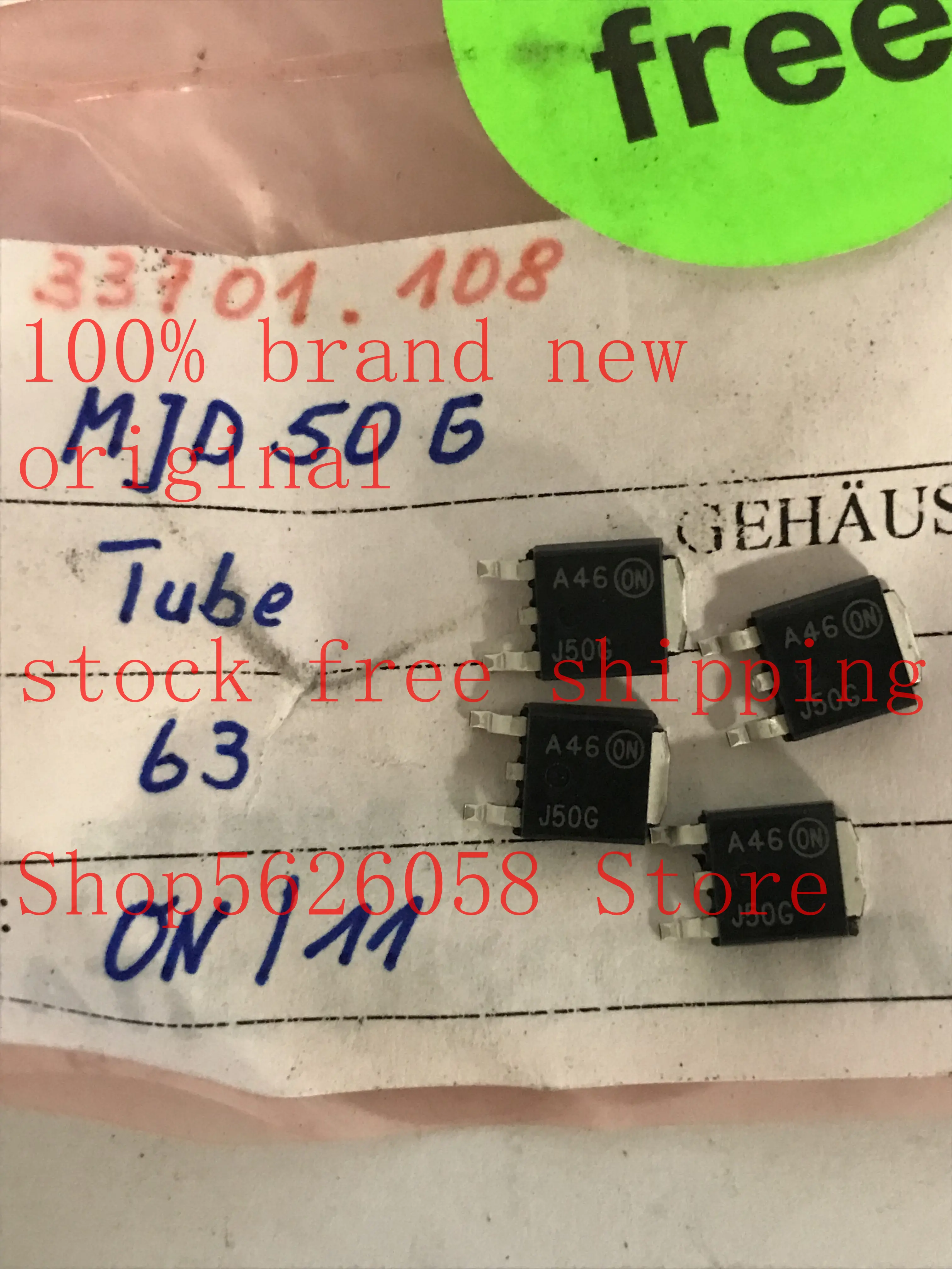 10pcs/lot MJD50G J50G TO252 100% new original stock