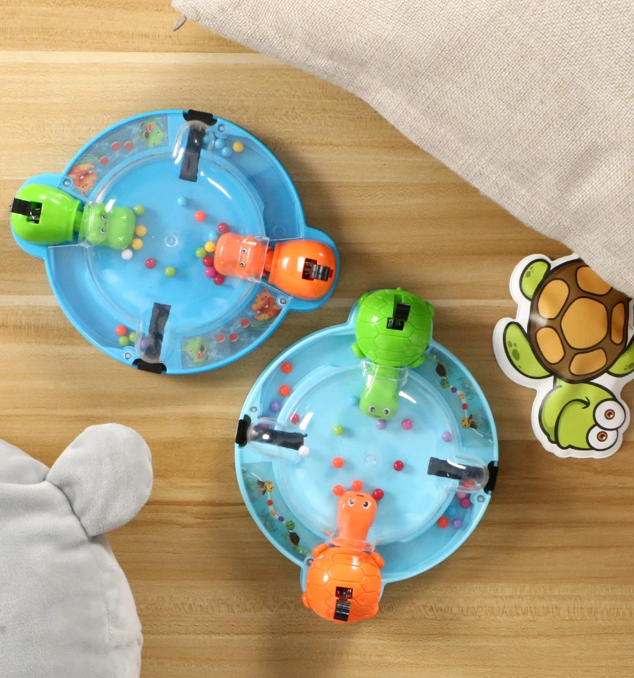 

New Board Game Hungry Tortoise Chomping Hippo Swallow Bead Match Mini Desktop Game,Family Interactive Toy Kids Toys