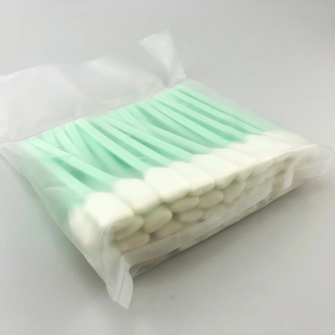 50pcs Wettable Print Head Clean Swab Stick Sponge Foam Tipped Printer Camera Lens Simple Portable Flat Head Cleaning Stick