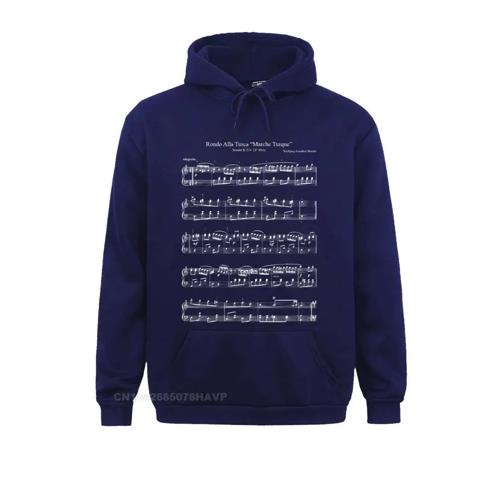 Catatan Musik Mozart Skor Rondo Alla Turca Hoodie Lucu Hoodie Musim Panas/Musim Gugur Pakaian Lucu Lengan Panjang Kaus Baru 2021