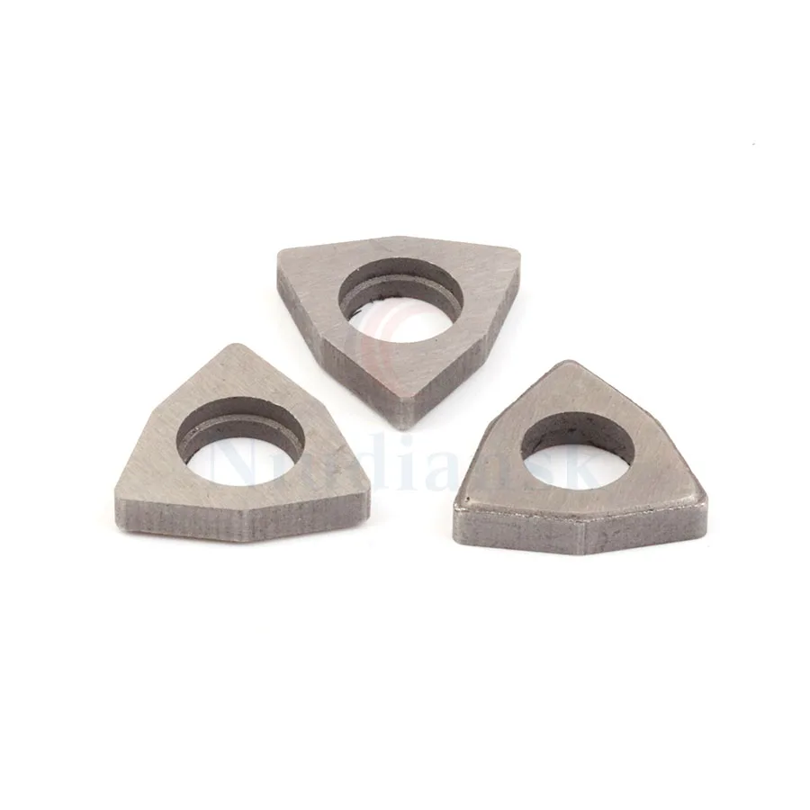 10 pcs MW0603 BW0803 MW0804 High Quality W-Type Peach-shape Carbide Inserts Shim Turning Tool Holder Accessories Lathe Knife Pad