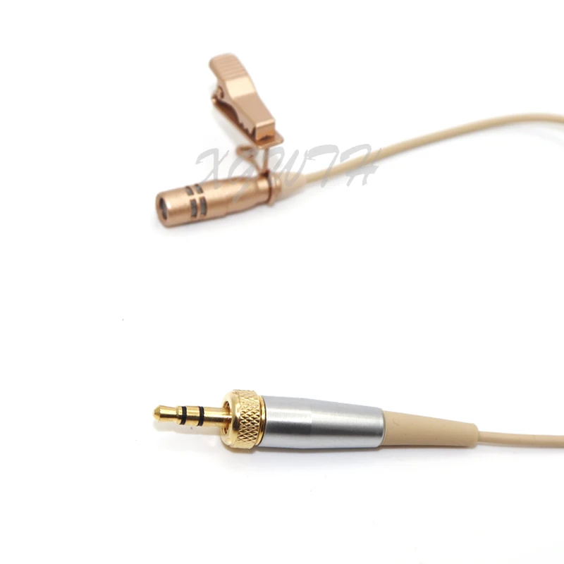 سوبر قلبي التعادل كليب Lavalier ميكروفون أحادي الاتجاه ل Sennheiser اللاسلكية الجسم حزمة الارسال كابل سميك 1.2 متر