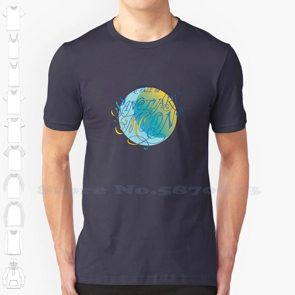 The Rise And Fall Of Sanctuary Moon 100% Cotton T-Shirt Murderbot Crownandthistle Teal Scifi Books Secunit All Systems Red