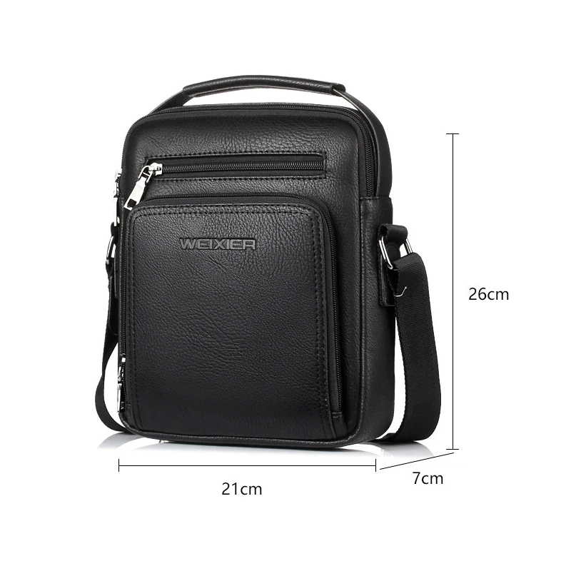 Bandoleras clásicas Retro informales para hombre, bolso de mano de alta calidad, de cuero PU, novedad