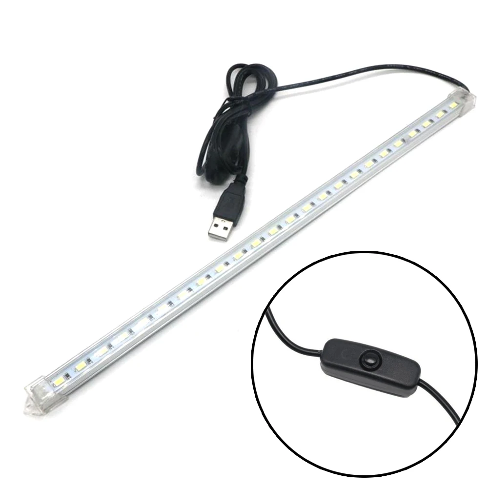 5V USB LED Bar Light Rigid Strip 5630 SMD with On/Off Switch USB Powered Hard Tube Lamp LED Light Bar 10CM 20CM 35CM 40CM 50CM