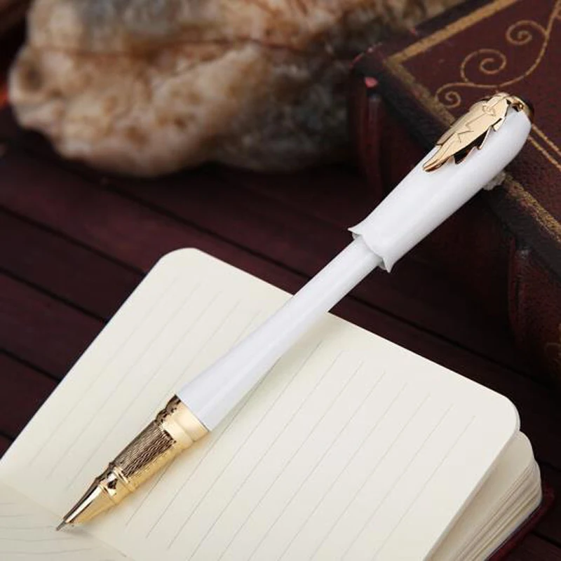 

Picasso 986 Trend Greek Irene Pimio Fountain Pen Female Gift Bud White Cap Leaf Clip Iridium 0.38 Fit Office Financial Writing