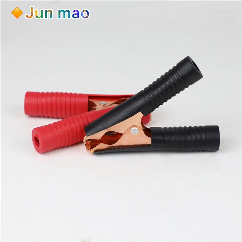 2pcs Hot Car Alligator Clips Battery Clamps Crocodile Clip 100A Red+Black