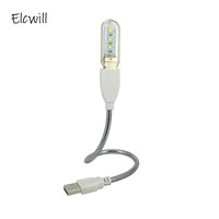 Flexible Usb Extension Cable Metal Stand Power Apply Extend Cord with USB Light Mini Lamp for Mobile Power Laptop PC