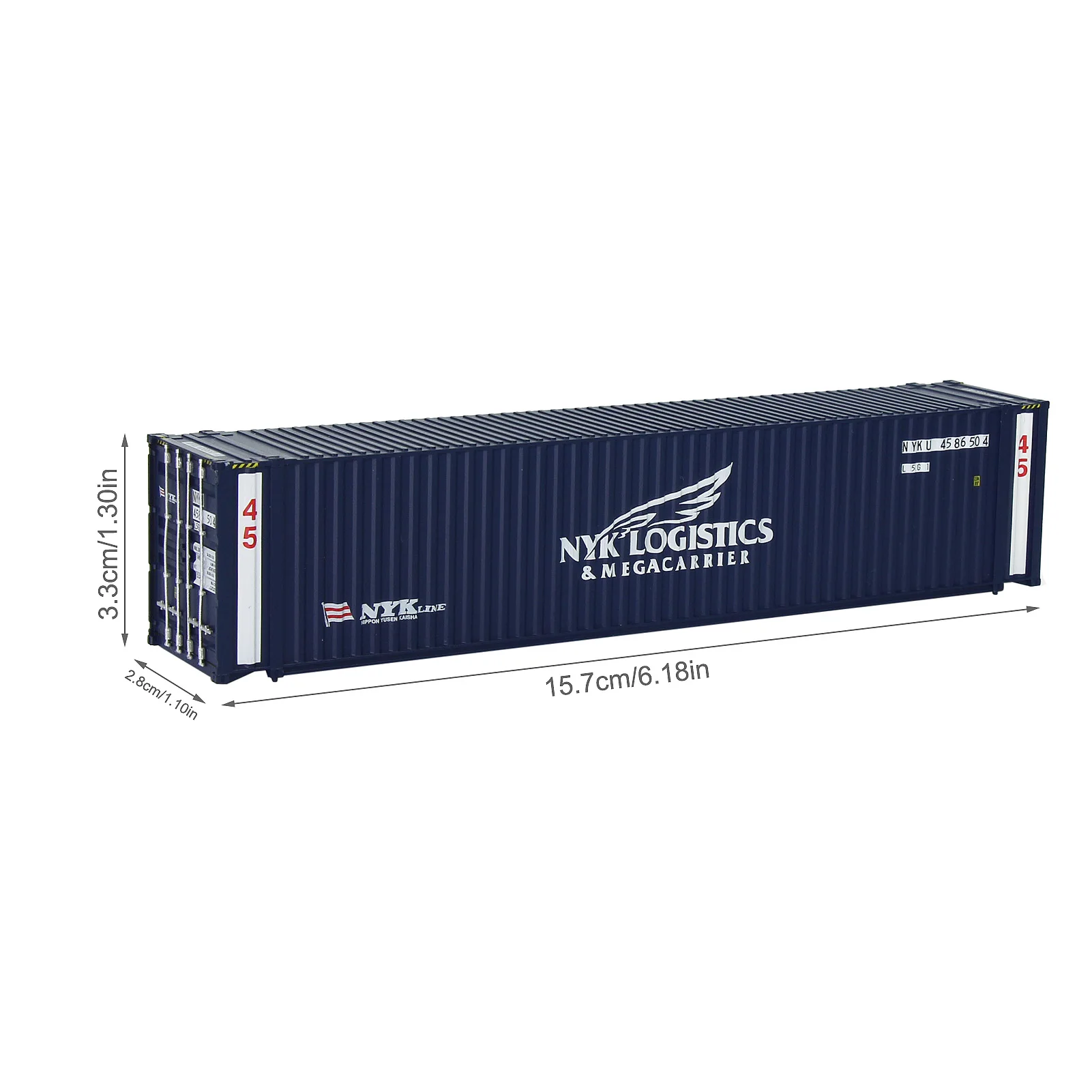 Evemodel C8745 HO Scale 1:87 45\' Container 45ft Shipping Container (pack of 3)