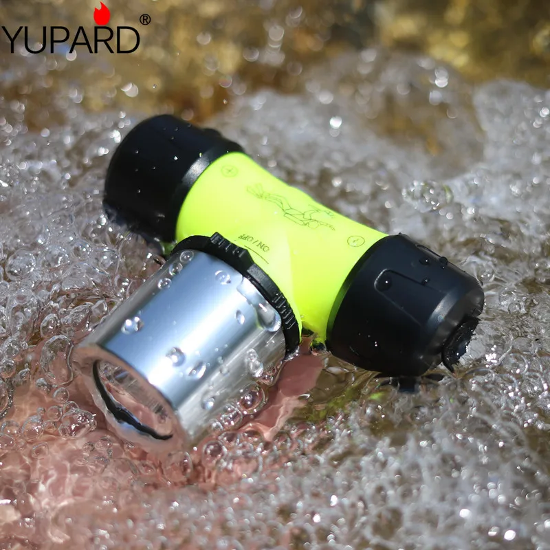 

YUPARD XM-L2 led 30m T6 Diver Diving Waterproof underwater Headlamp Headlight bicycle light 3xAAA 1x18650 battery camp