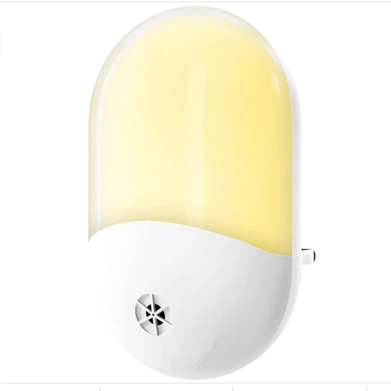 Light Sensor Control Mini LED Night Light for Dark Night Children Bedroom Bedside Lamp with EU/US/UK Plug Baby Sleeping Light