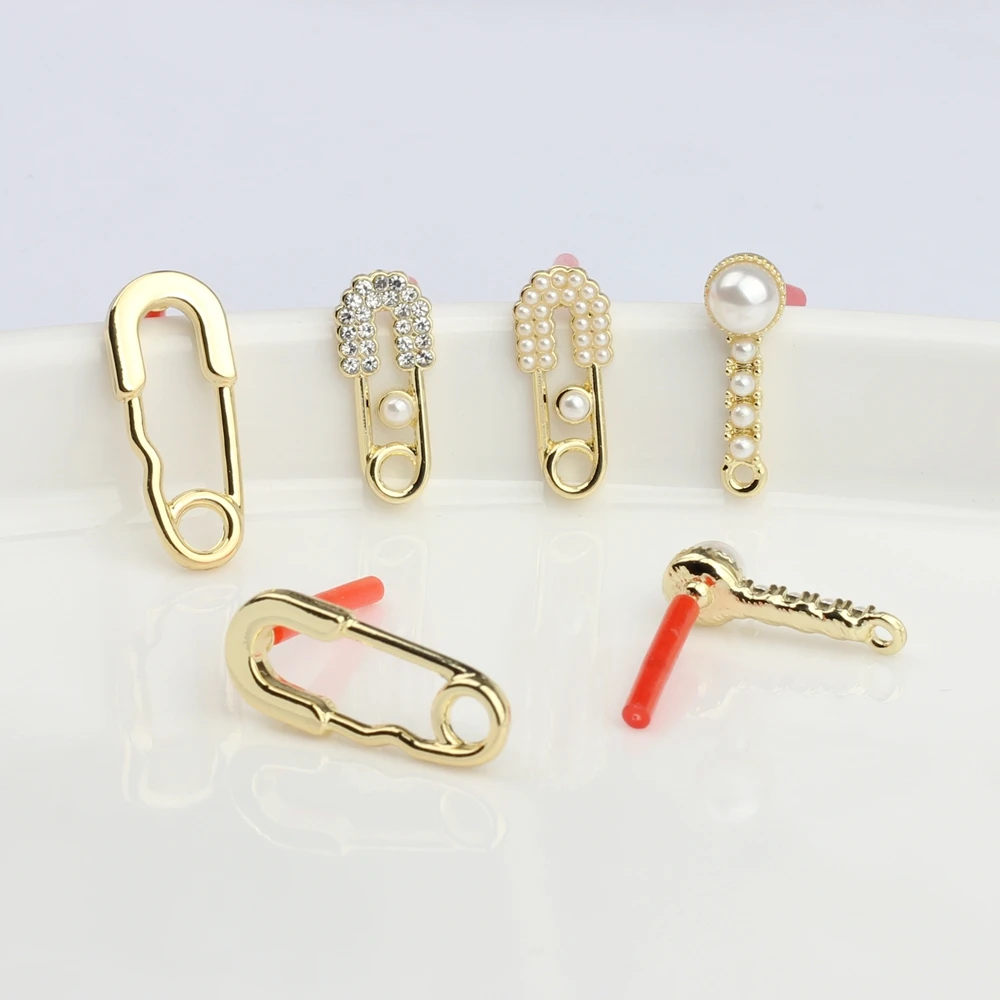 

Zinc Alloy Paper Clip Shape Geometry Earrings Connector 6pcs/lot For DIY Fashion Earrings Jewelry Making Accessories